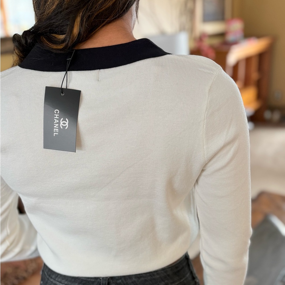 White and Black Sweater